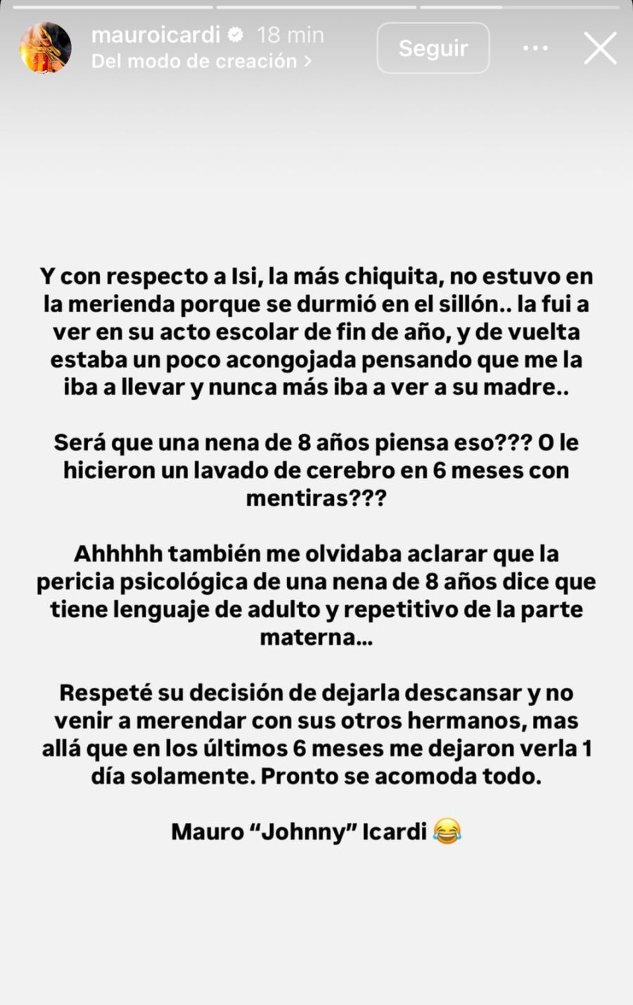 descargo de icardi contra wanda