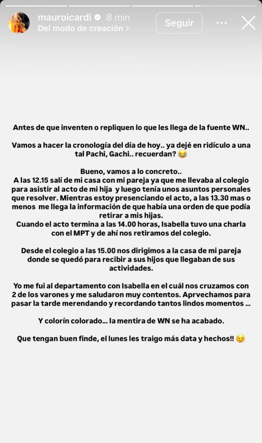 Mauro Icardi habló del encuentro con sus hijas
