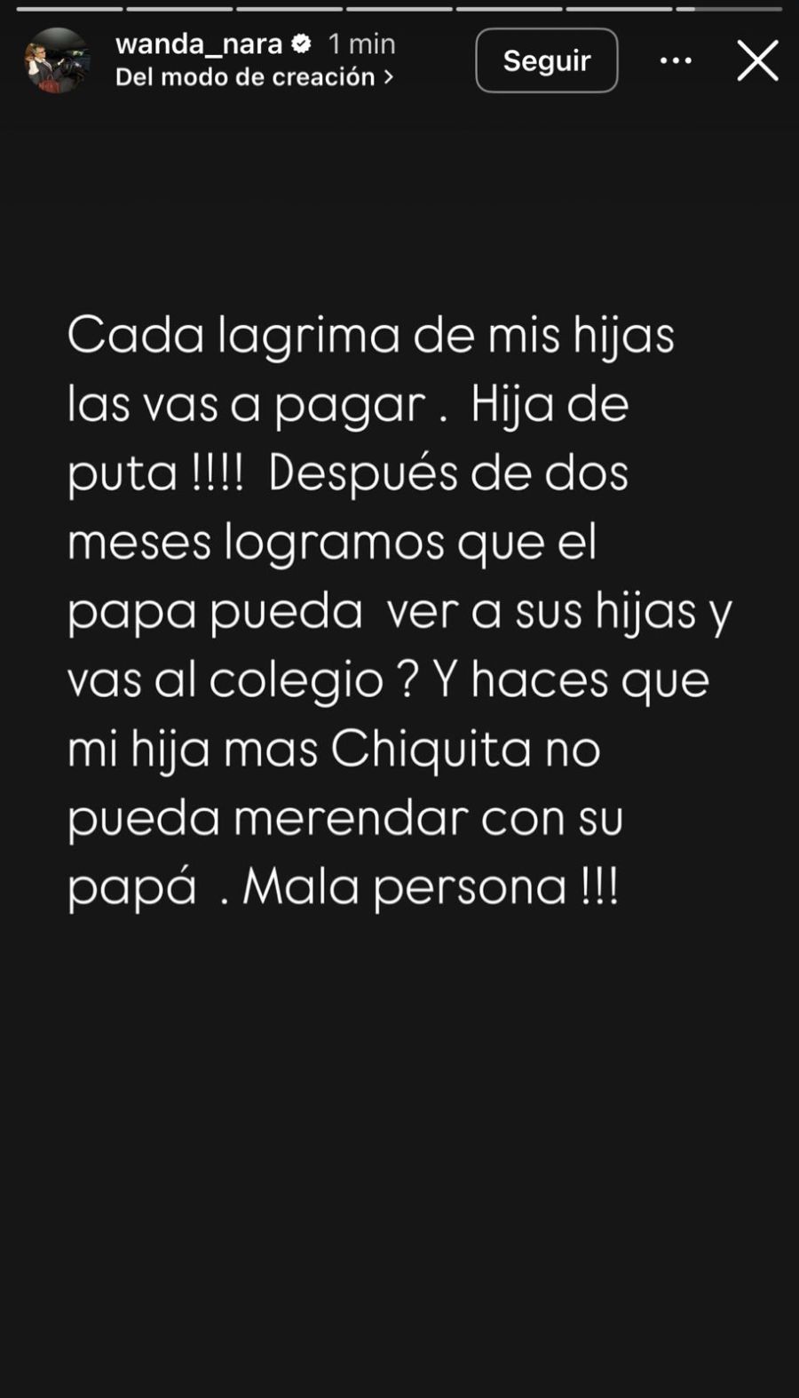 Wanda Nara contra la China Suárez