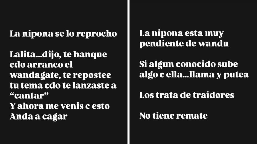 La información de Yanina Latorre sobre Lali y la China