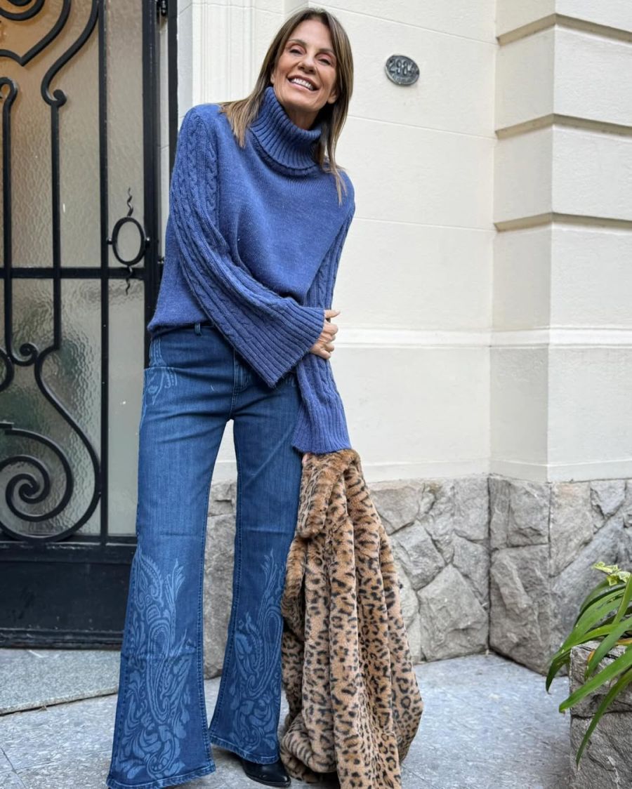 Nequi apostó por los jeans wide leg