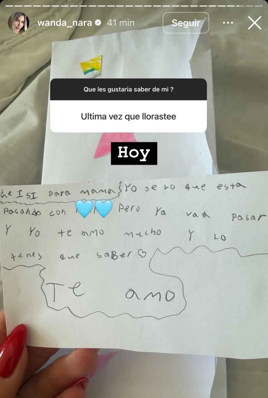 La carta de Isabella Icardi a Wanda Nara
