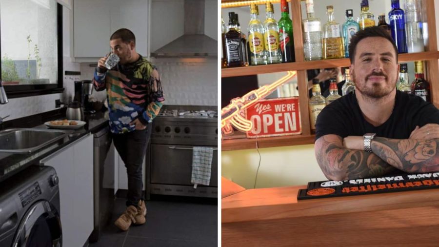 La cocina y el bar privado de Corazón de Tiza