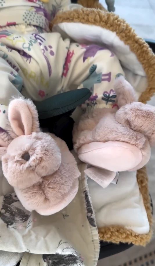 Las pantuflas de Milenka, la beba de Marley
