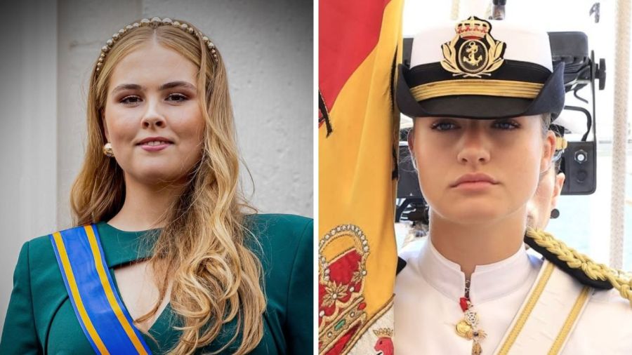 Princesa Amalia de Orange y princesa Leonor de Borbón