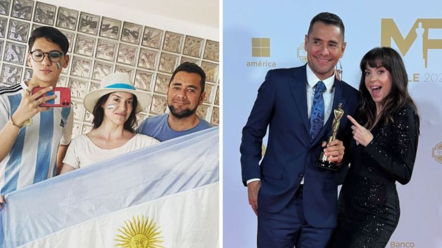 Mercedes junto a su esposo Cecilio y el hijo de él, Lolo