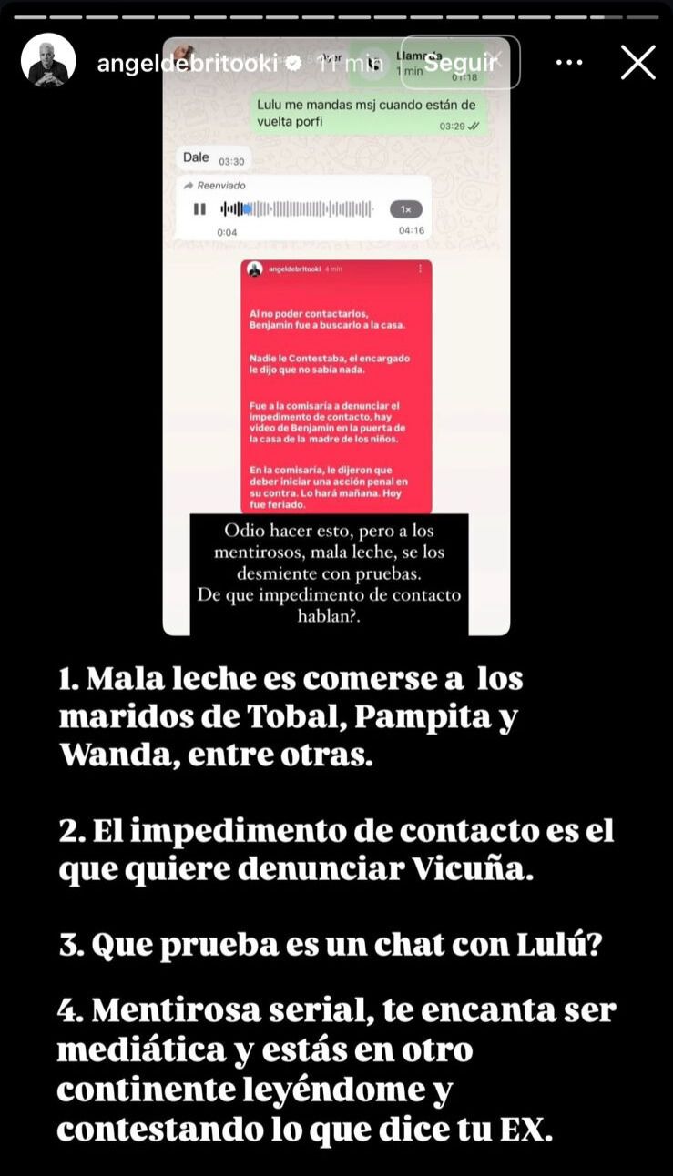 Duras palabras de Ángel