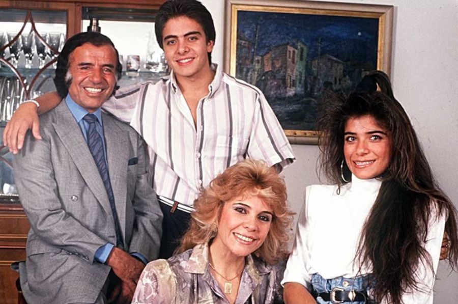 Carlos Menem, Zulema Yoma y sus hijos: Carlos Jr. y Zulemita