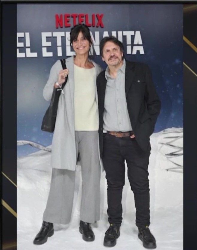 Felipe Pigna y Claudina, su pareja
