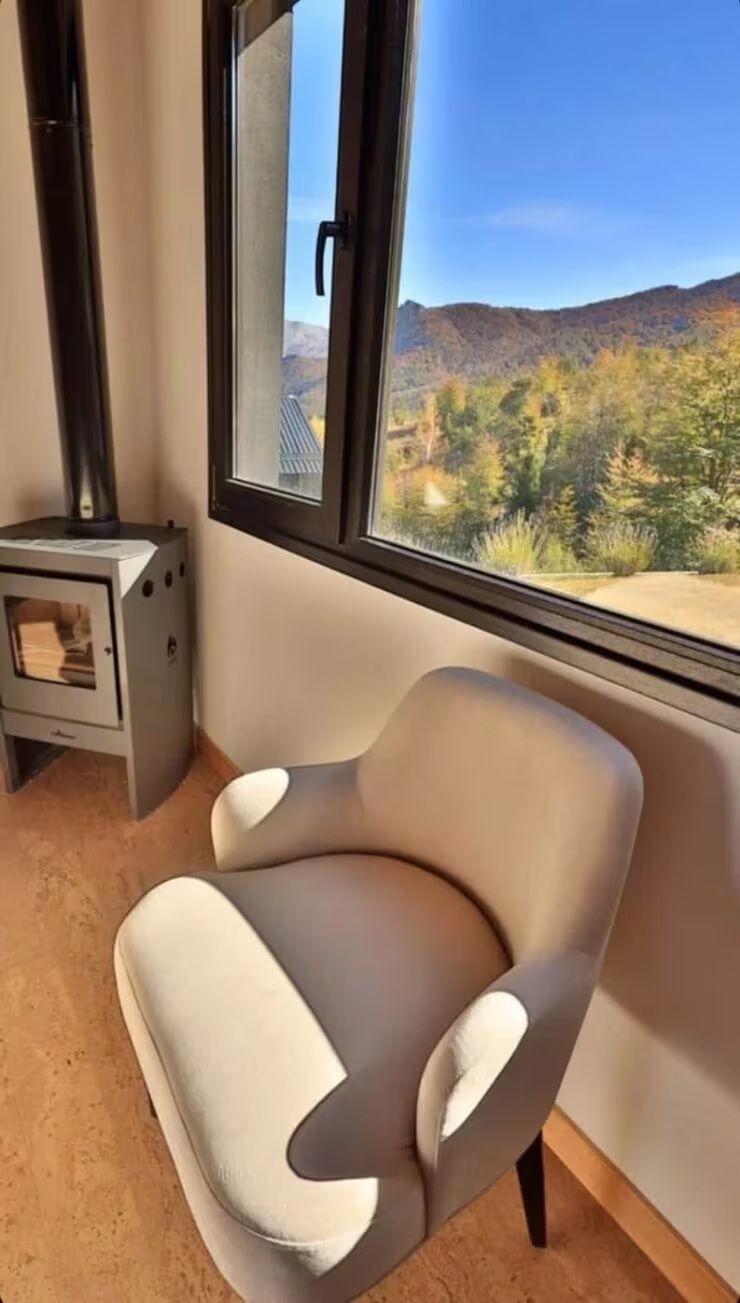 El rincón de Iván en su casa de la Patagonia