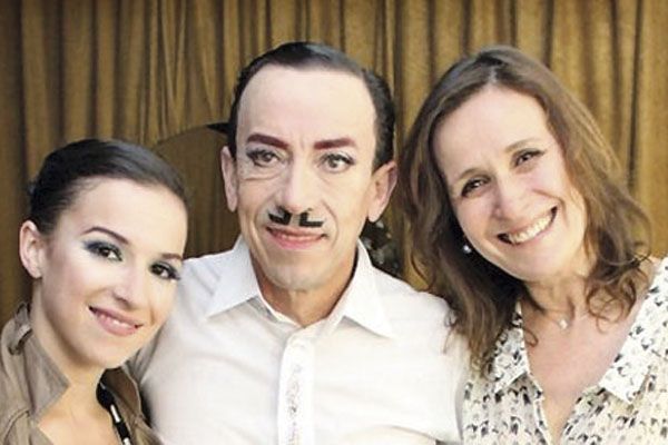 Aníbal Pachano, Ana Sans y su hija, Sofía
