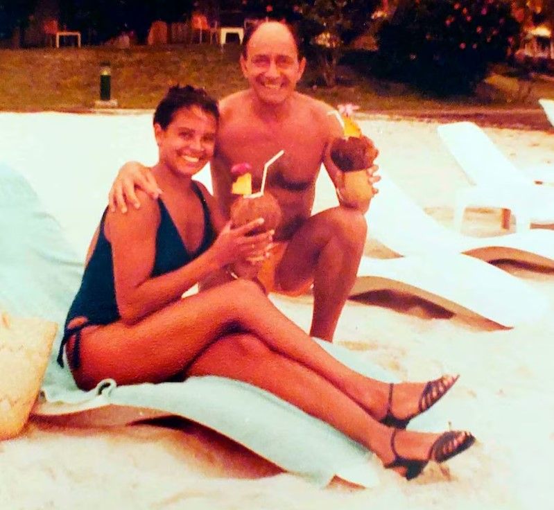Alberto Olmedo y Nancy Herrera