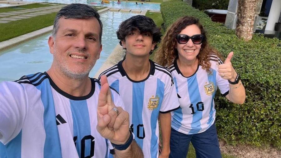 Sabrina Olmedo, Felipe Alvarado y Tiago Alvarado Olmedo