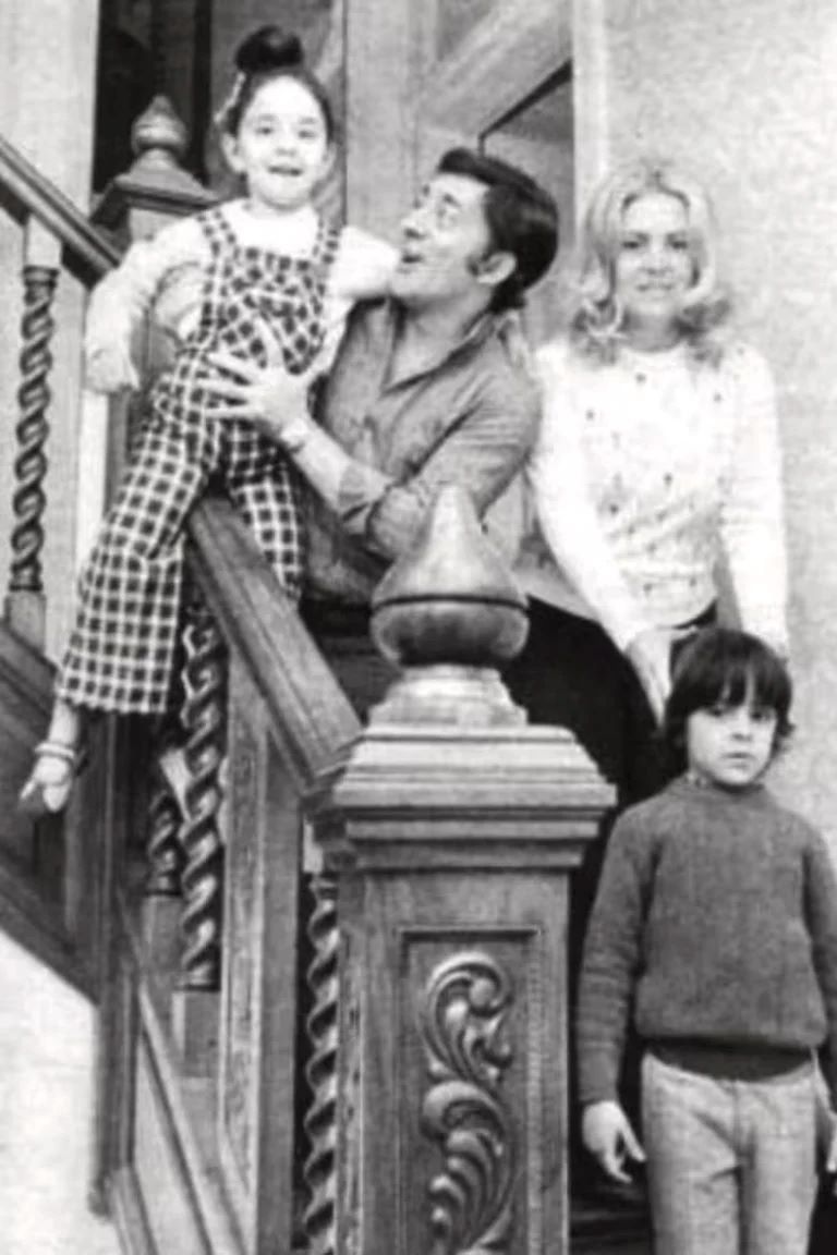 Alberto Olmedo, Tita Russ y sus dos hijos, Javier y Sabrina