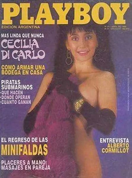 Cecilia Di Carlo en la tapa de Revista Playboy