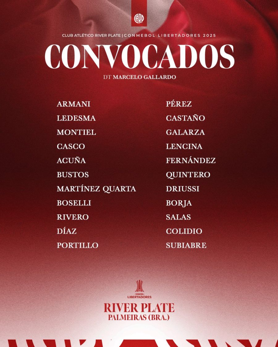 lista de convocados