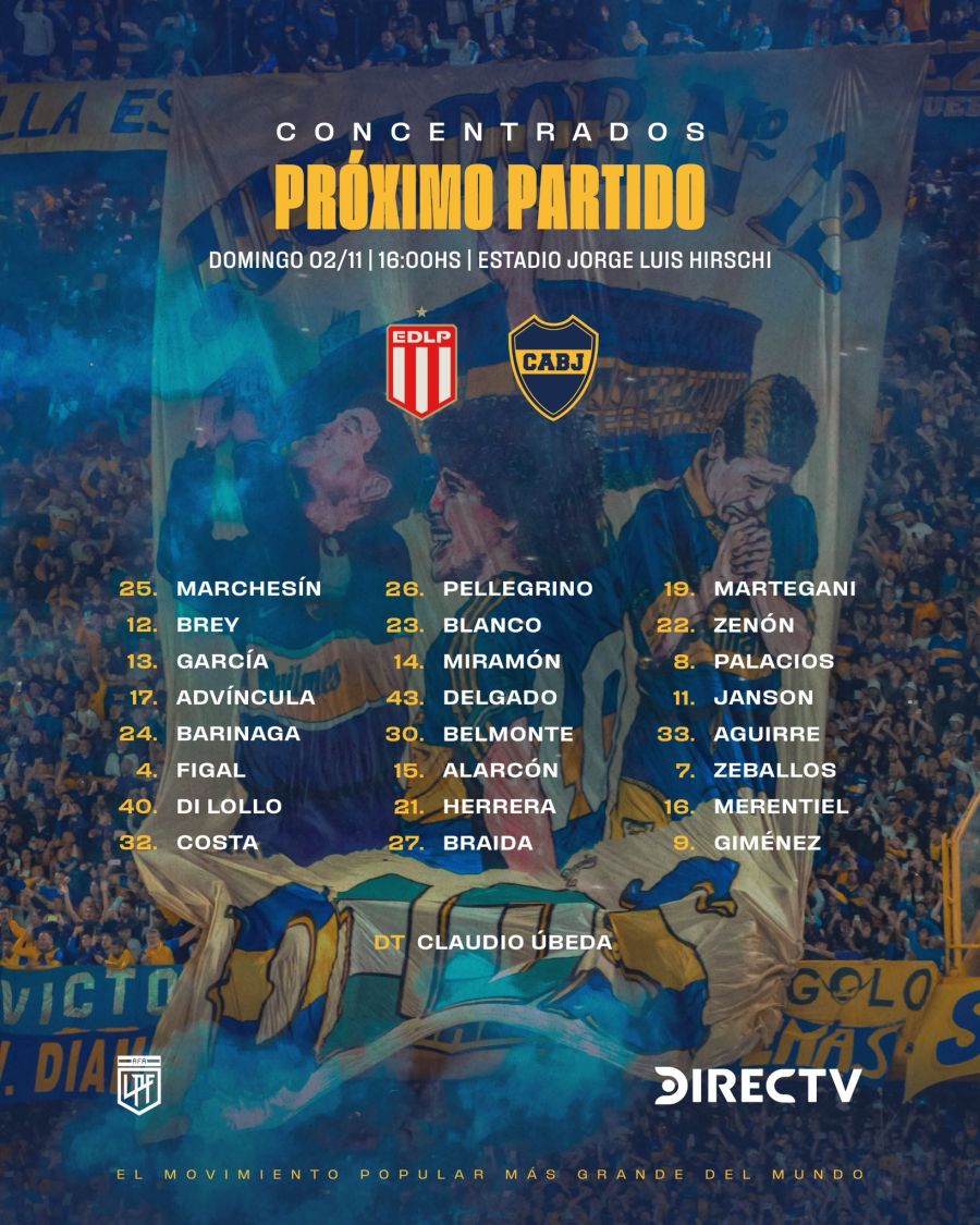 convocados de Boca