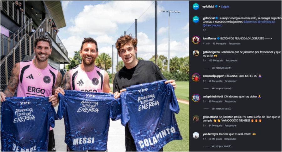 la publicación de YPF