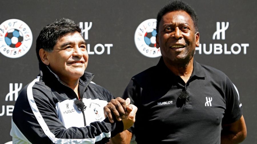 maradona y pelé