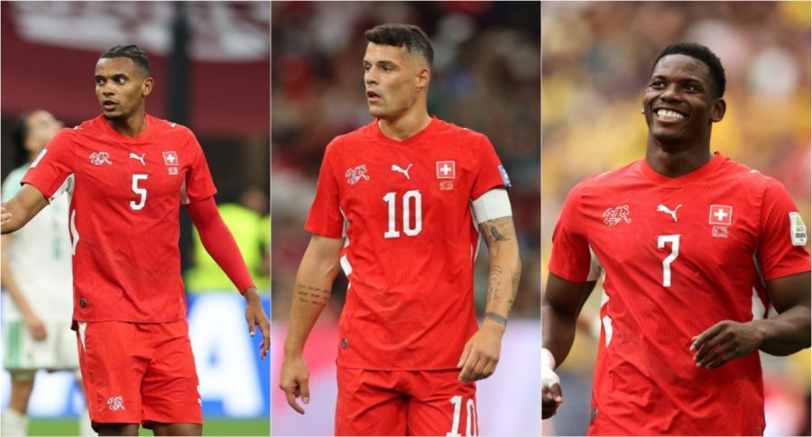 akanji, xhaka y Embolo