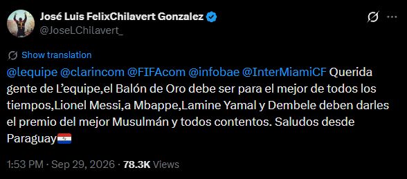 chila tweet