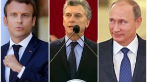 MANDATARIOS. El encuentro con Macron será en París. Macri estará en Moscú para reunirse con su par ruso, Validimir Putin.