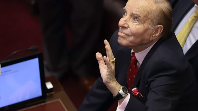 Senado| Menem se fue a hacer la siesta en medio de la sesión