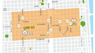 El mapa de los cortes por el Día de la Mujer.