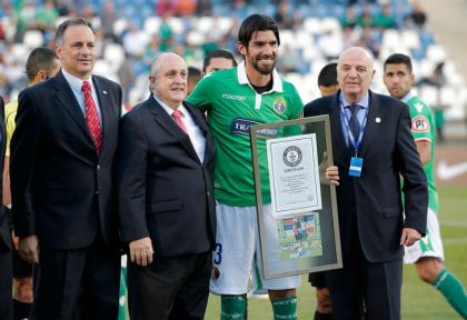 Abreu fue distinguido por su récord Guiness