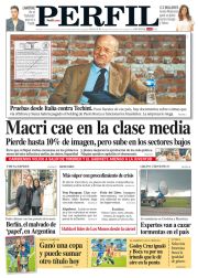 La portada del diario Perfil de este domingo 22 de abril.