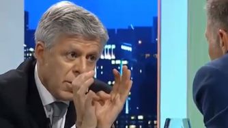 El doctor Daniel López Rosetti, con Fantino en Animales Sueltos.