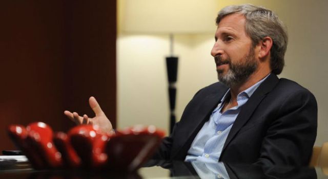 El ministro de Interior, Obra Pública y Vivienda, Rogelio Frigerio.