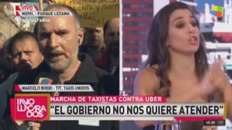 Fuerte cruce entre Cinthia Fernández y un taxista