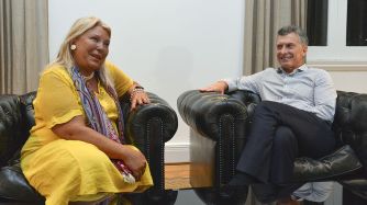 Mauricio Macri y Elisa Carrió