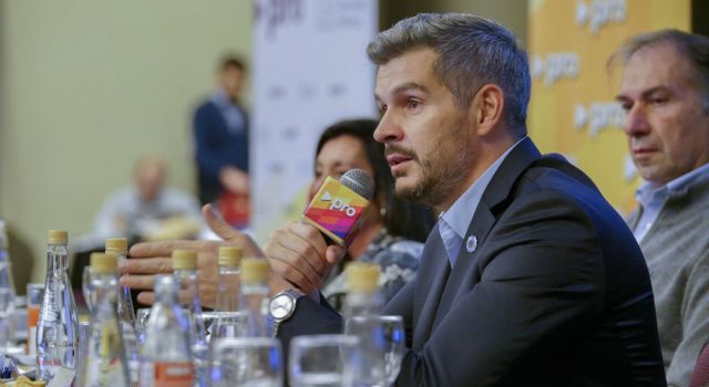 El Jefe de Gabinete de ministros, Marcos Peña, durante la reunión del Consejo Nacional de PRO.
