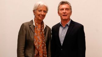 Christine Lagarde y Mauricio Macri