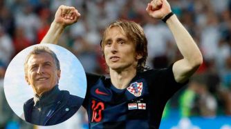Modric envió mensaje de apoyo a Macri
