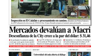La tapa de Diario PERFIL de este sábado 25 de agosto de 2018