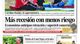 Portada del Diario PERFIL de este domingo 9 de septiembre.