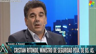 Cristian Ritondo, en su visita a