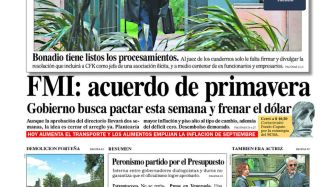 La tapa del Diario PERFIL del sábado 15 de septiembre de 2018.