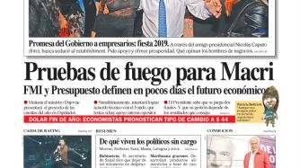 La tapa del Diario PERFIL de este domingo 16 de septiembre.