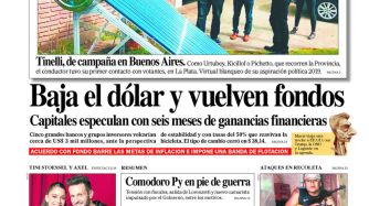 Tapa de la edición 1344 del Diario PERFIL, sábado 22 de septiembre de 2018.
