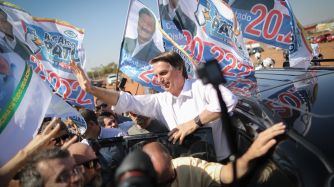 Presidential Candidate Jair Bolsonaro Holds Campaign Rally