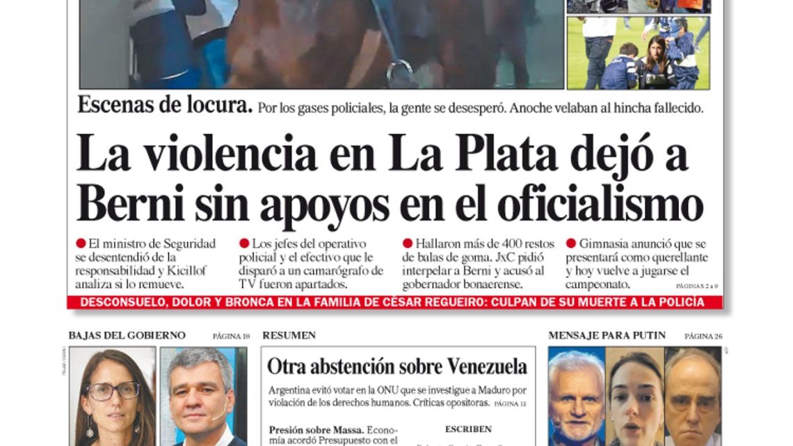 La Tapa Del Diario Perfil De Este S Bado De Octubre De Perfil