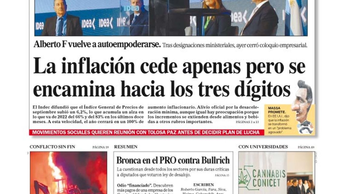 La Tapa Del Diario Perfil De Este S Bado De Octubre De Perfil