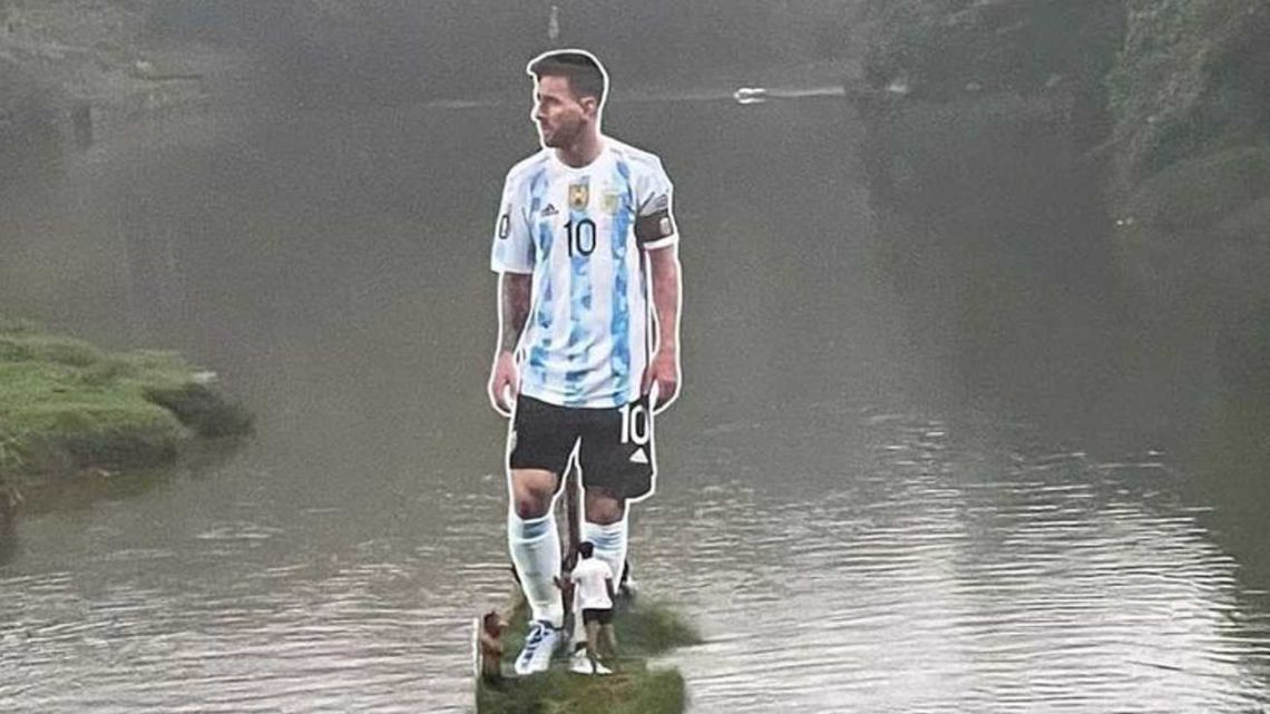 Locura Total Por Messi En India Colocaron Una Impactante Gigantograf A