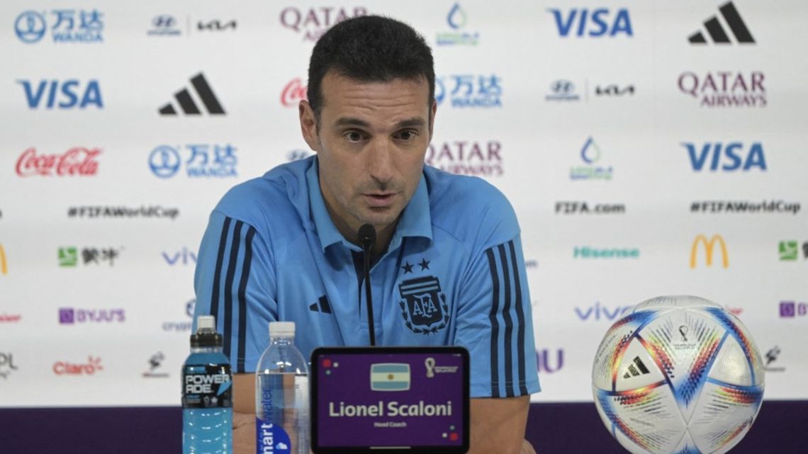 Lionel Scaloni Habl En Conferencia De Prensa En La Previa Del Partido