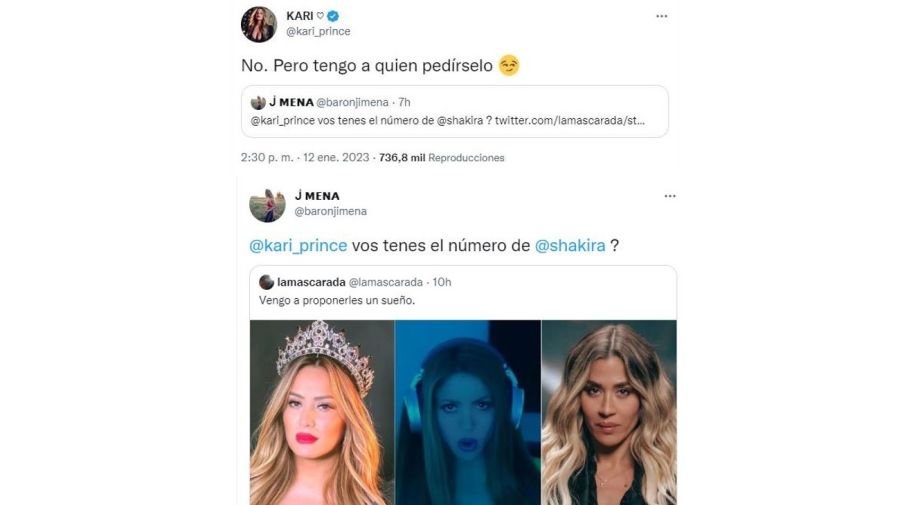 La respuesta de Jimena Barón y Karina La Princesita a una posible colaboración con Shakira