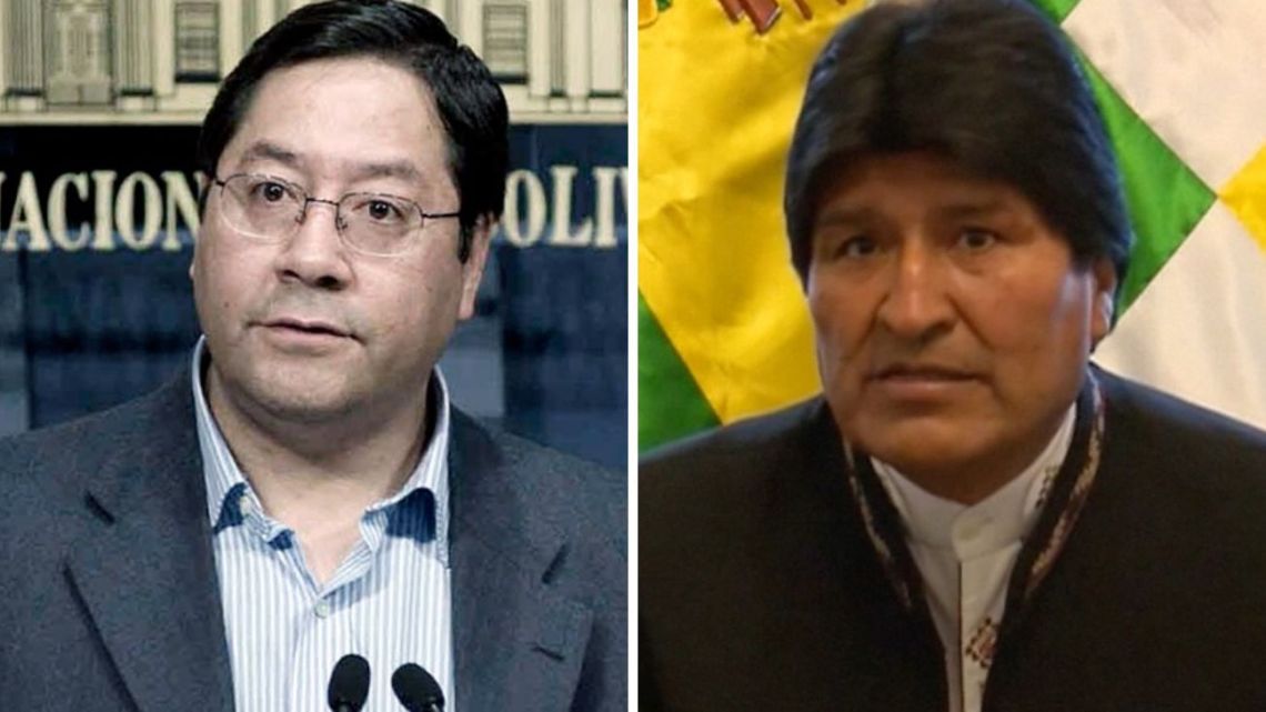 Arce y Evo Morales celebran alejados el día patrio de Bolivia Perfil